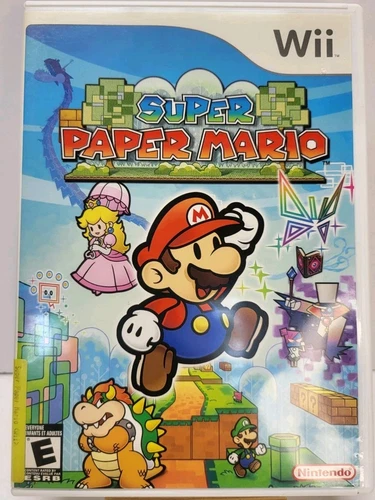 Super Paper Mario Nintendo Wii CIB Complete With Case Disc & Manual