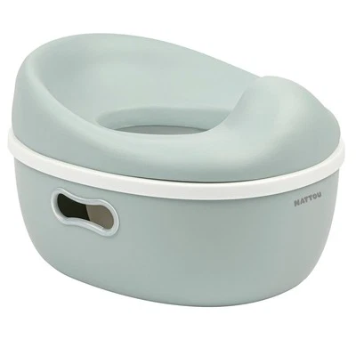 Nattou Potty 3in1 Lerntöpfchen, Tritthocker, Toilettensitz salbeigrün TOP