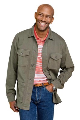 Herren Cargo Jacke Utility Style Stretch Baumwolle leicht & funktionell
