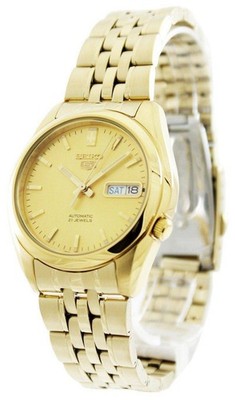 Seiko 5 Automatic 21 Jewels Gold Plated Stainless Steel SNK366K1