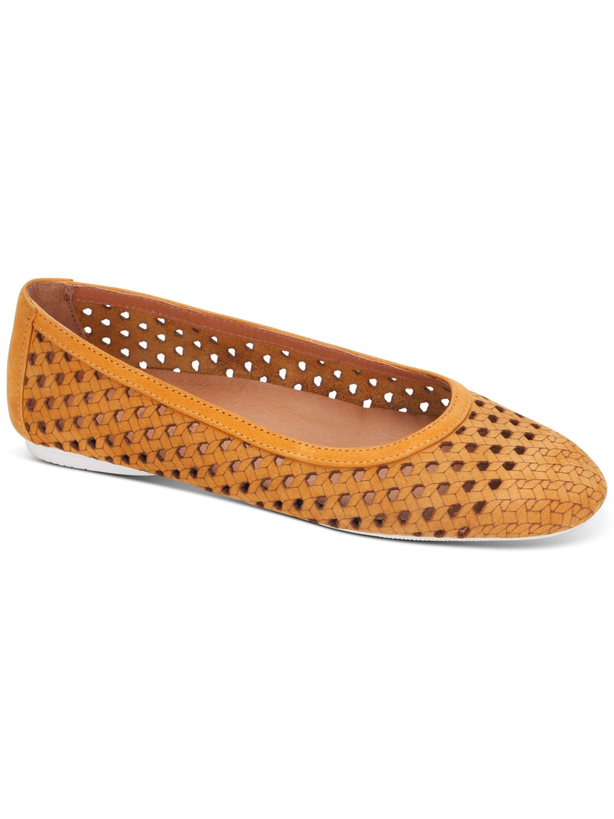 GENTLE SOULS KENNETH COLE Womens Orange Eugene Travel Slip On Ballet Flats 85 M 6590₽
