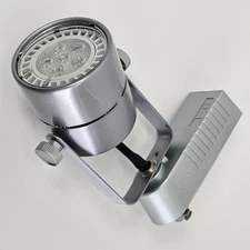 50010 Brushed Steel MR16 Cylinder Low Voltage Track Lighting Head LOT OF 10