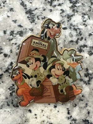 Disney Animal Kingdom Hat Set Fab Five Safari Pin