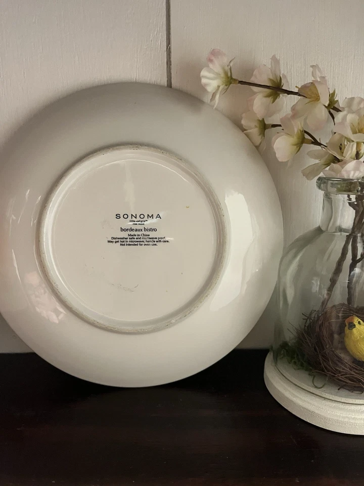 Plato decorativo de cerámica Sonoma French Chef Burdeos Bistro 11" Foto 3 de 4