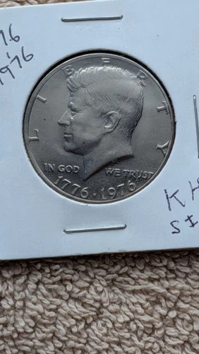 1776/1976 Uncirculated Bicentennial John F Kennedy Half Dollar Coin