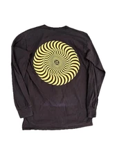 Spitfire Skateboard Wheels Men's Longsleeve Shirt Brown Size Medium