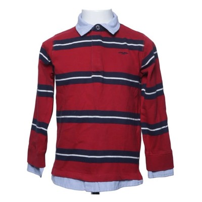 Hampton Republic, Rugby Shirt, Größe: 122/128, Rot/Blau/Weiß, Baumwolle #5hW