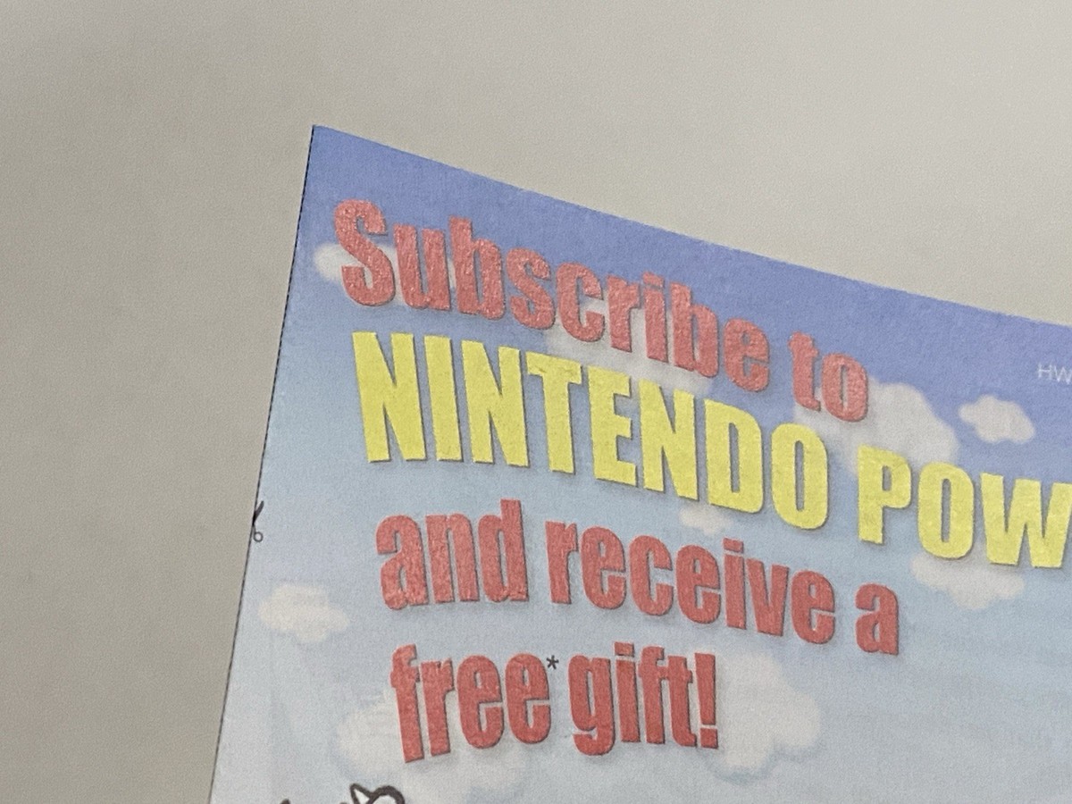 Super Mario Advance GBA Nintendo Power Insert Only NO GAME Gameboy