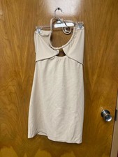 Pretty little thing - women's tan dress - size 12