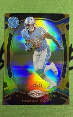 2021 Panini Certified - D'Andre Swift #68 Mirror Gold /25