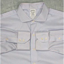 Brooks Brothers Regent Fit Non-Iron Supima Cotton Striped Dress Shirt 17-34