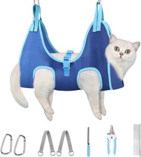 Supet Cat Grooming Hammock, Dog Hanging Harness for Nail Trimming Doorframe, ...