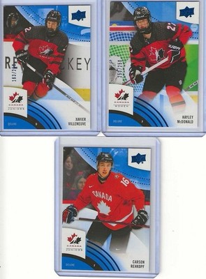 2025 Team Canada Juniors Deluxe Carson Rehkopf #26 - 002/250 Free Shipping