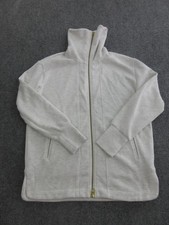 Varley DoubleSoft Jacket Womens Medium Gray Full Zip Funnel Neck Pockets