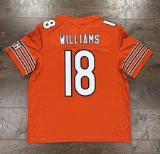 NWT Nike Chicago Bears Caleb Williams Orange Vapor F.U.S.E. Jersey Mens L