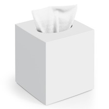 Tissue Box Cover, Square Modern Facial Acrylic Tissue Holder Napkin Dispenser Ac