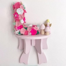 Wall Display Shelf Rustic Wooden Floating Shelf for Bathroom Wall Decoration