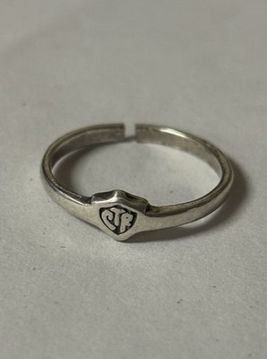 LDS CTR Ring Adjustable Sterling Silver Gem Smith 1.7g Shield