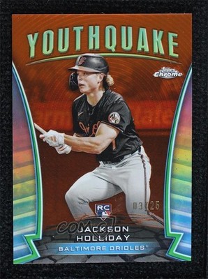 2024 Topps Chrome Update Orange Refractor 3/25 Jackson Holliday Rookie RC 1f5h