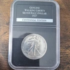1927 S Walking Liberty Half Dollar, 90% silver, Certified as Genuine