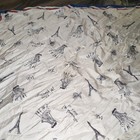 d'lizzy White Paris Print Scarf Wrap w/ Blue Red Border Women's — photo 1