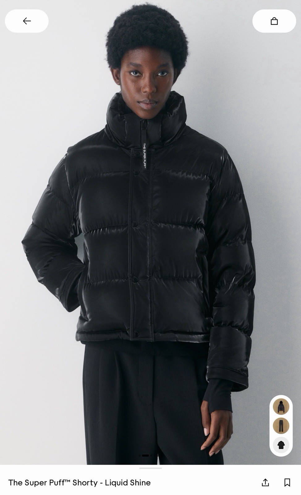 Aritzia Super Puff Shorty Jacket XS Women's Puffer