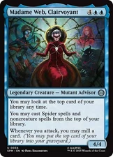 x4 Madame Web, Clairvoyant U MTG Marvel's Spider-Man M/NM, English