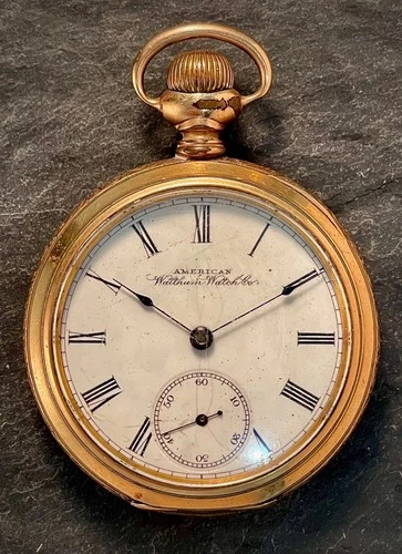 Antique American Waltham Pocket Watch Lepine Roman Numerals - Not Working Parts