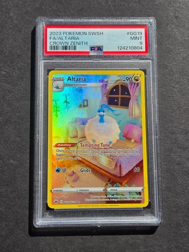 PSA 9 ALTARIA GG19/GG70 - CROWN ZENITH GALARIAN GALLERY FULL ART HOLO - MINT