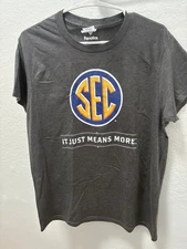 Fanatics SEC Southeastern Conference College Football Men’s Size Medium Gray Tee