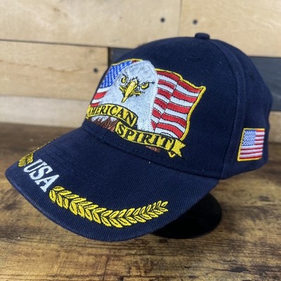 American Spirit Embroidered Flag Trucker SnapBack Adjustable Hat Baseball Cap