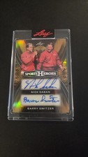 2026 Leaf Metal Sports Heroes Nick Saban Barry Switzer Gold DUAL AUTO 1/1