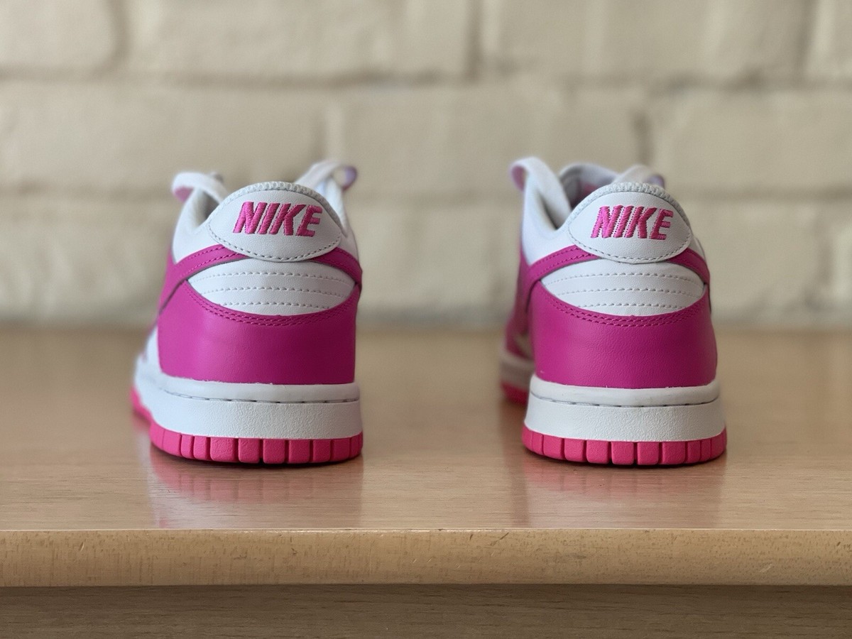 Nike Dunk Low Retro Shoes White Pink Barbie Fuchsia FB9109