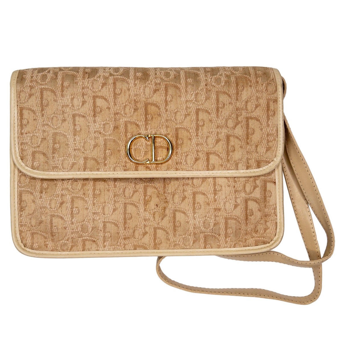 ぺ*K様 80年代〜90年代クリスチャンディオール　クラッチバッグ Diorロゴ 1980's - Early 1990's Christian Dior Gold Logo Clutch