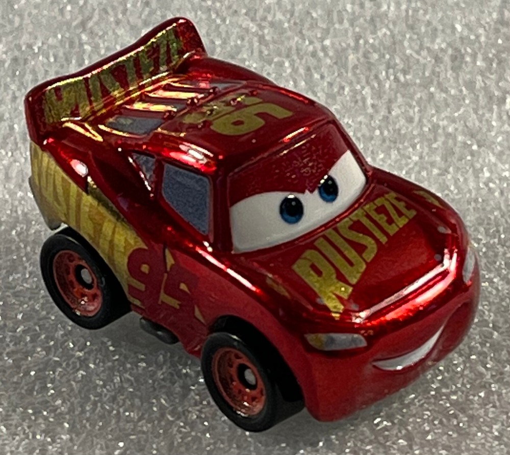 2022 Disney Pixar Cars Mini Racers METAL RustEze Racing Center Lightning McQueen