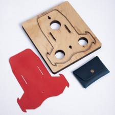 Card Holder Case Leather Craft Cutting Die Wallet Pouch Purse Punch DIY Template