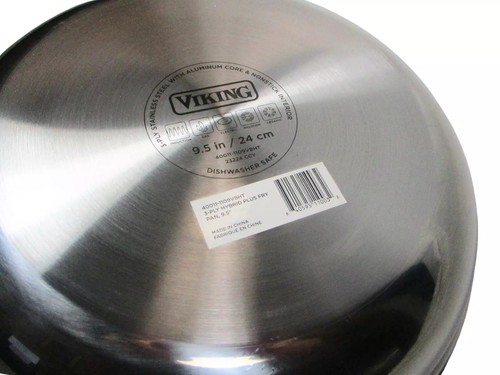 Sartén antiadherente de 3 capas Viking Hybrid Plus, juego de 2 piezas, 9,5” y 11” pulgadas - Imagen 5 de 9