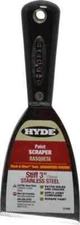 Hyde Tools 01440 Stiff Stainless Steel 1-Edge Scraper