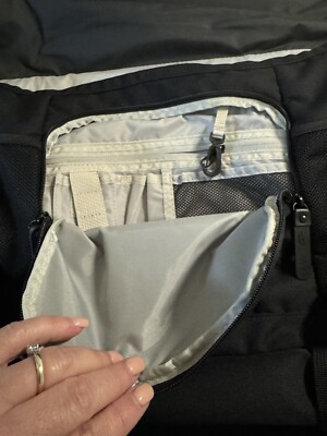Vintage Nike Black Messenger Travel Shoulder Bag Cordura