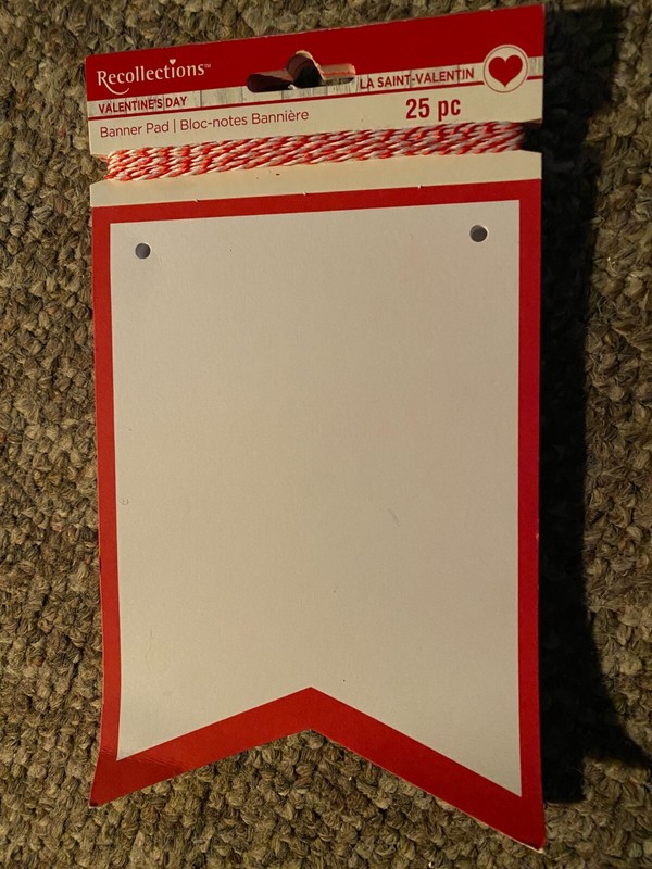 Recollections Valentines Day Banner Pad 25 pc.