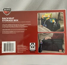 Back Seat Black Foldable Storage Organizer Trunk Box Portable Bag Storage Case