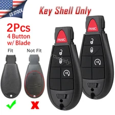 2 4Button Remote Start Key Fob Shell Case for Dodge Ram 1500 2500 3500 2013-2020