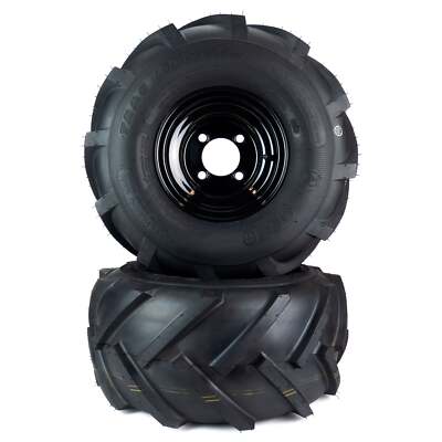 (2) Aggressive Tire Assemblies 20x10.00-8 Fits Cub Cadet ZT1 50'' 54'' 634Z05430