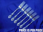 INTERNATIONAL WILD ROSE STERLING SILVER DINNER FORK - VERY GOOD CONDITION