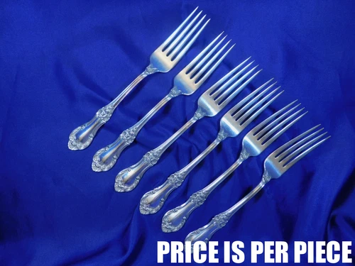 INTERNATIONAL WILD ROSE STERLING SILVER DINNER FORK - VERY GOOD CONDITION