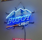Snow Mountains Beer Bar Real Glass 20"x16" Neon Sign Light Hd Vivid Printing