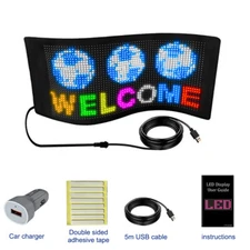 APP Programmable Car LED Display Sign Colorful Scrolling Message Board Screen