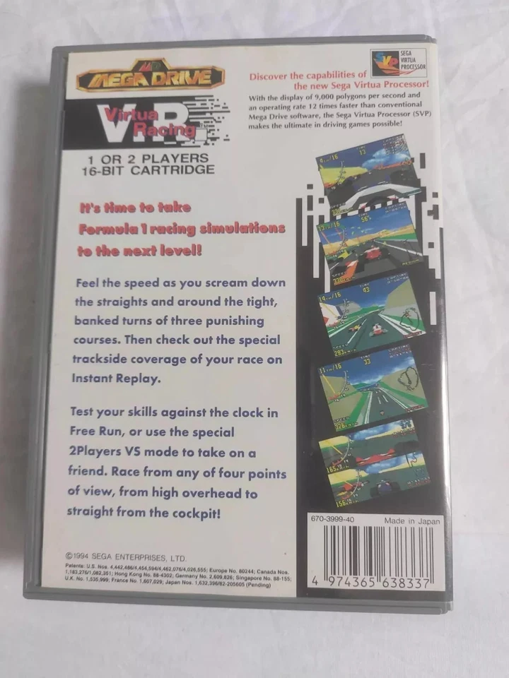 SEGA MEGA DRIVE VIRTUA RACING ASIAN CHINESE ⭐⭐⭐ COLLECTORS CONDITION ⭐⭐⭐ - Image 3 of 3