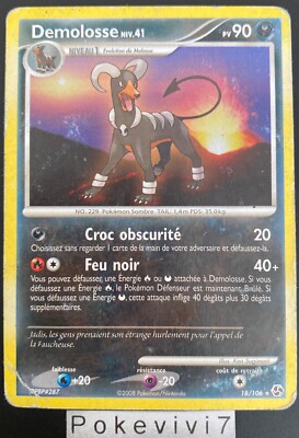 Pokemon Karte Demolosse 18/106 Rare Diamant und Perle D&P DE GEBRAUCHT