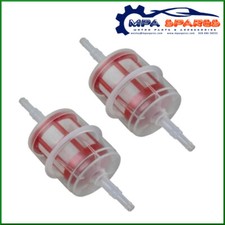 PACK OF 2 UNIVERSAL INLINE FUEL FILTERS TO FIT DIESEL 6mm OR 8mm PIPE